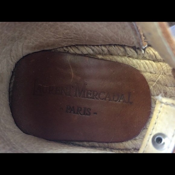 [Laurent Mercadal] Tan Wedge Sandals Sz 7 (EU 37) - Picture 3 of 4